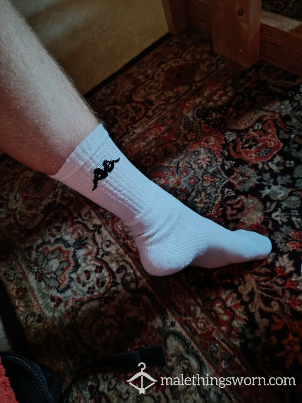 Long White Kappa Socks