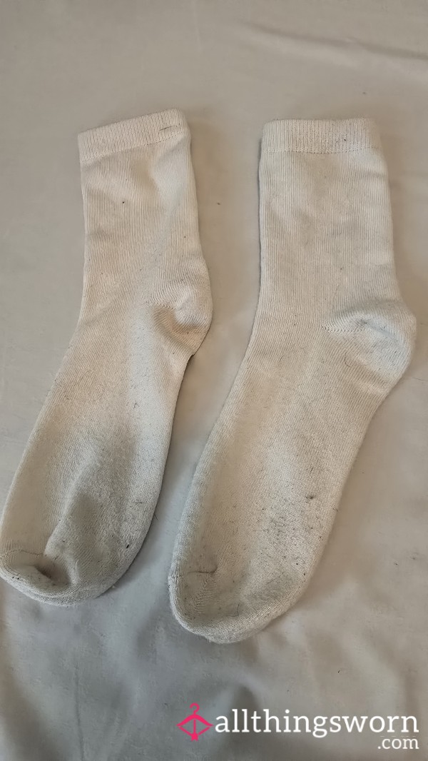 Long White Tube Socks