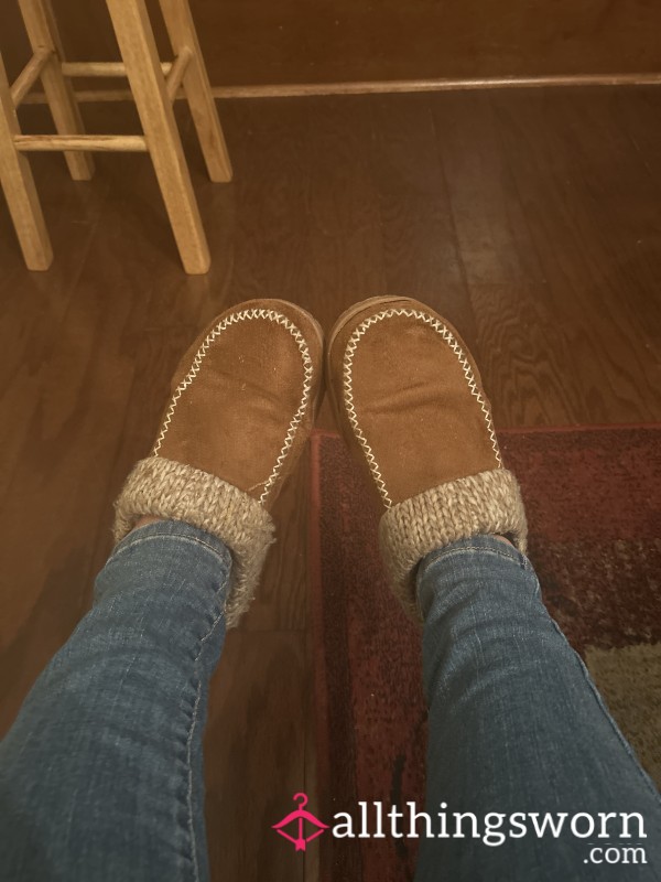 Long Worn Slippers