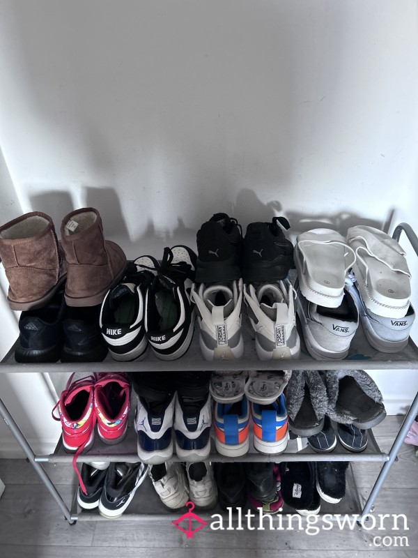 Lots Of Used Sneakers For Sale