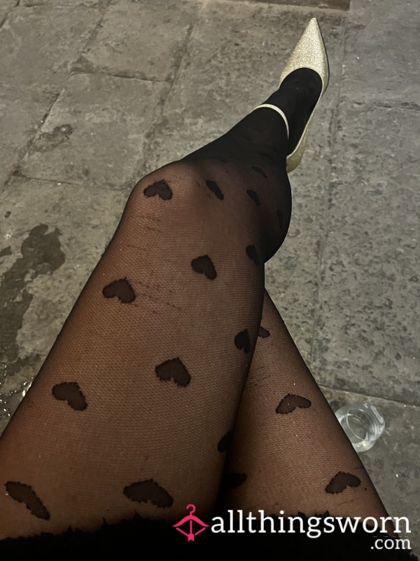 Love Heart Wedding Tights