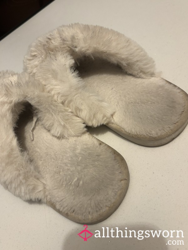 Lovely Worn Sweaty Slippers