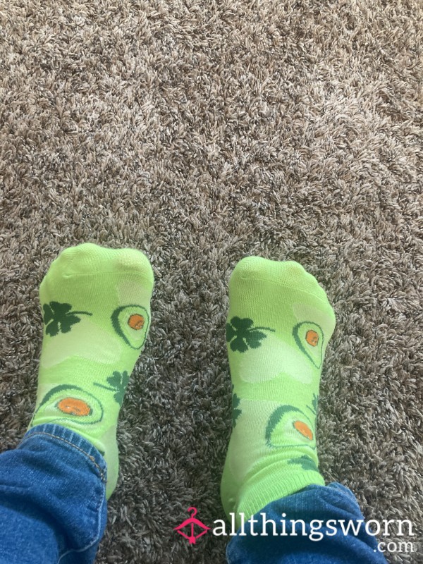 Lucky Avocado Ankle Socks