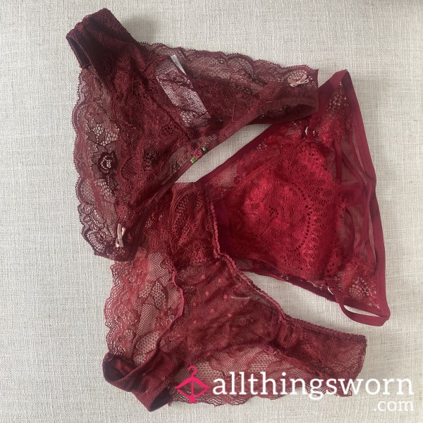 Luxurious Very S**y Red Lace Panties From Personal Closet