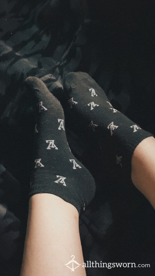 LV Black Ankle Socks