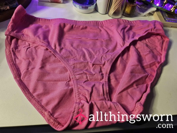 Magenta Cotton Panties Size M