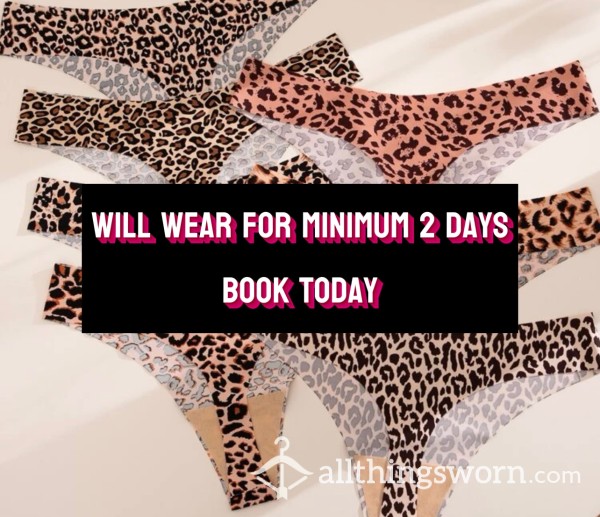 MAKE A BOOKING! - Random Leopard Print Thong