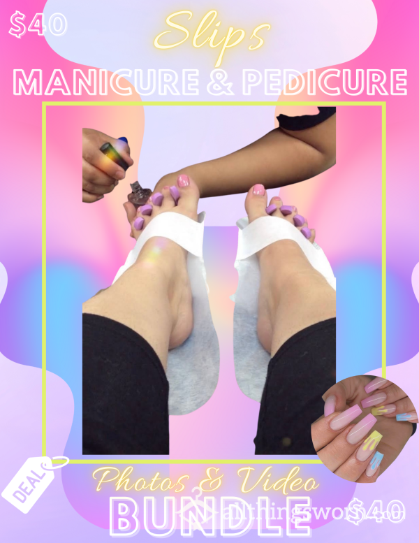 Mani/Pedi Photo And Video Bundle 🩵