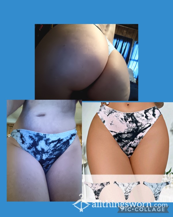 Marble Print Thongs