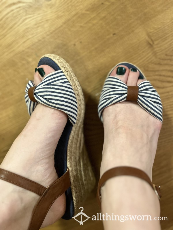 Maritime Wedge Sandals