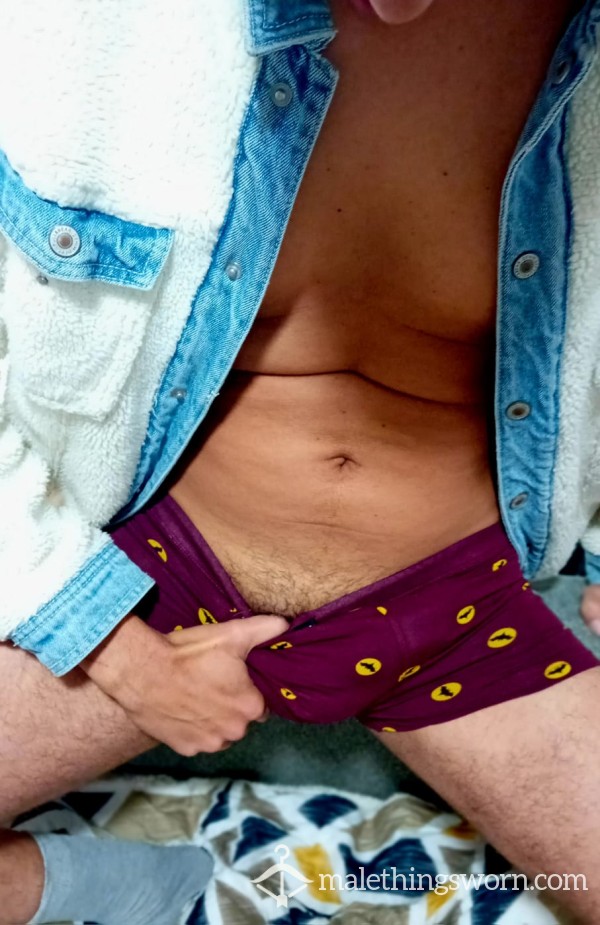 Maroon Boxers By Pedro