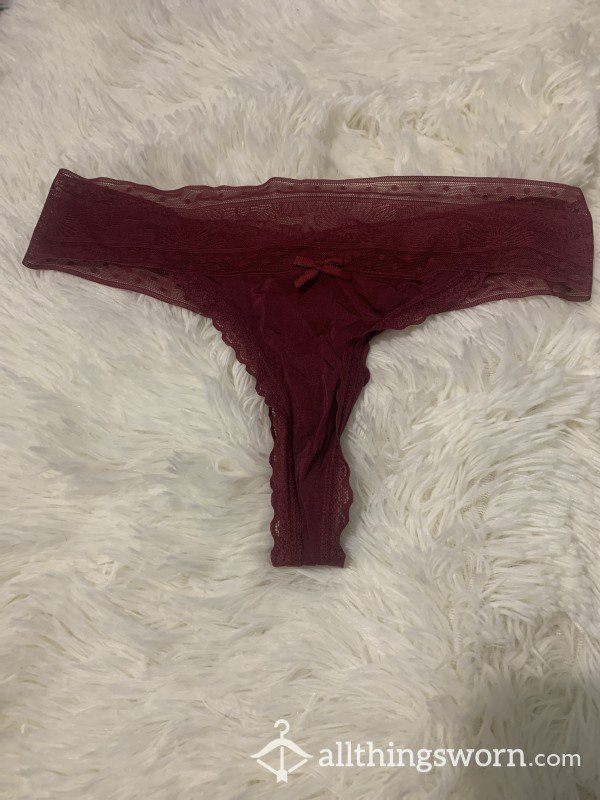 Maroon Burgundy HOT XO Thong 🥵