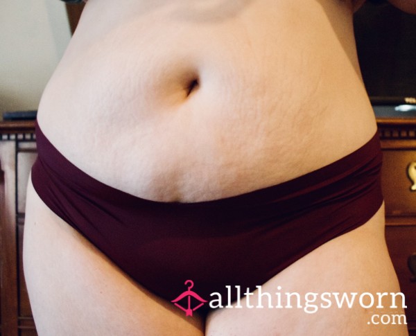 Maroon Panties No Seam (48 Hr Wear)