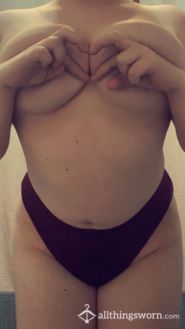 Maroon Cheeky Panty