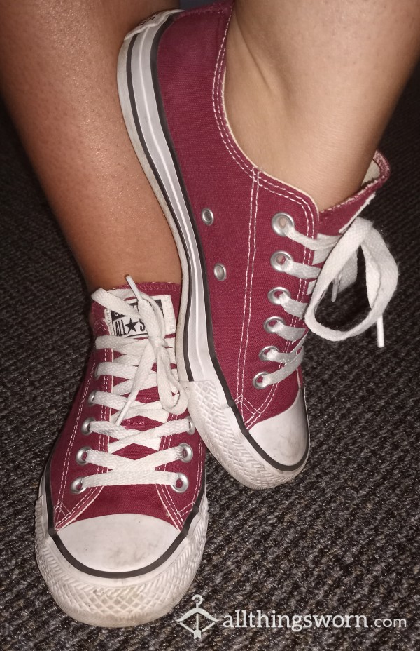 Maroon Converse