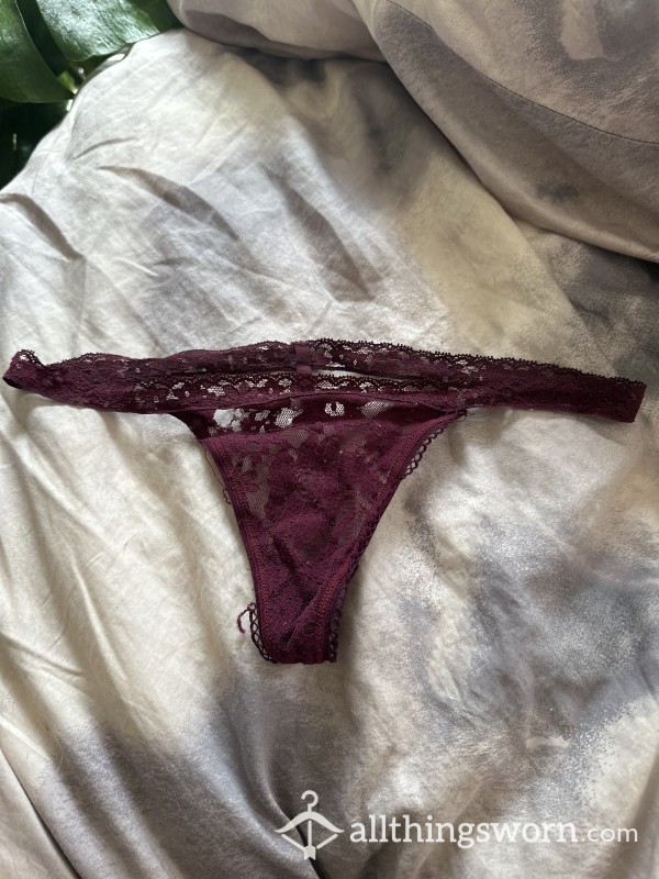 Maroon G String Day Worn