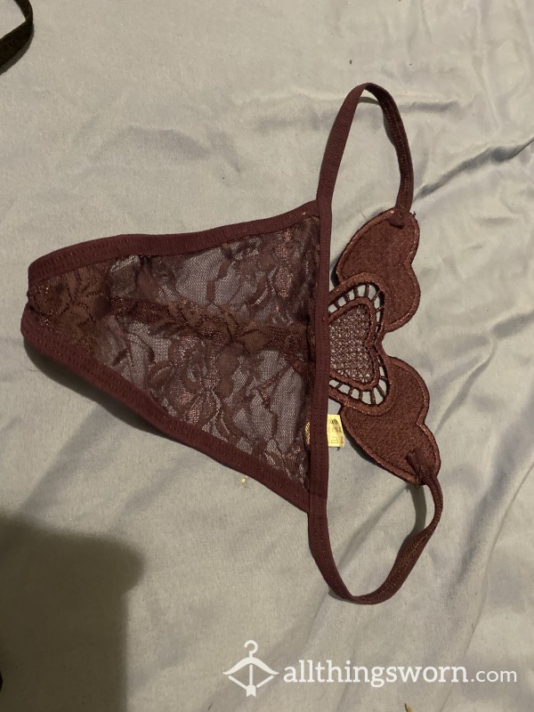 Maroon G-String XS