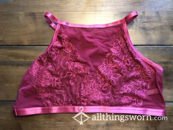 Maroon Lacey Bralette