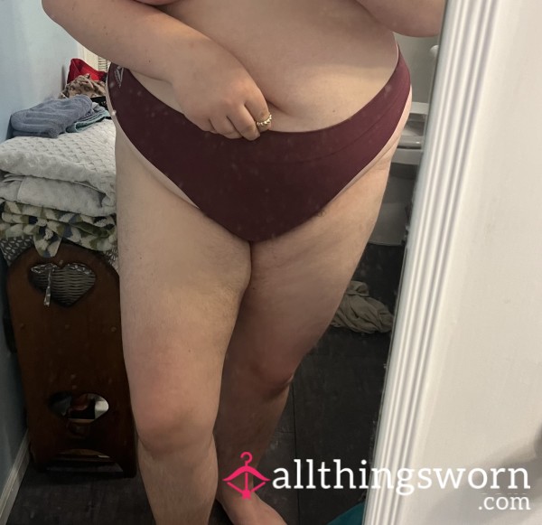 Maroon Reebok Thong