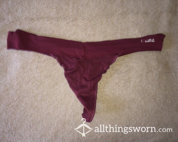 Maroon Thong BBW