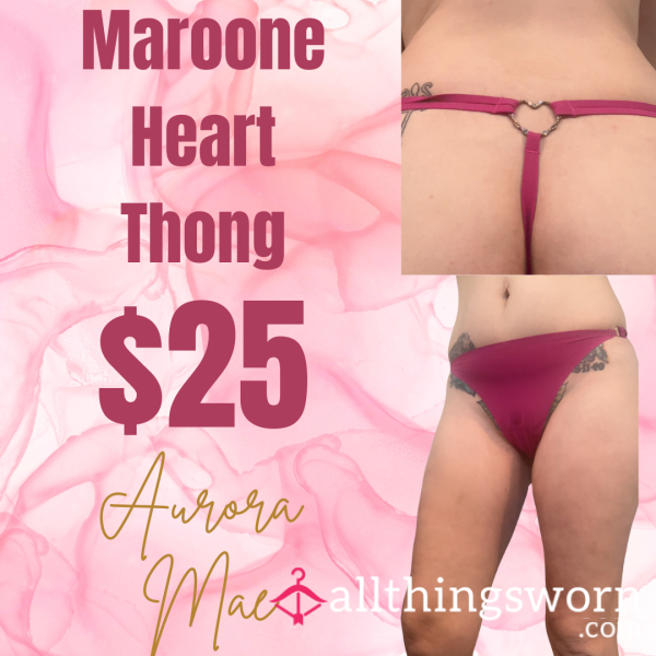 Maroone Heart Thong <3