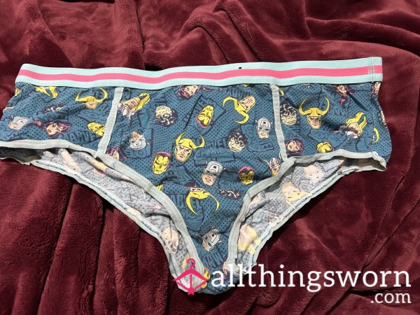 ~MARVEL CLa**IC AVENGERS BLUE COTTON CHEEKY PANTY~