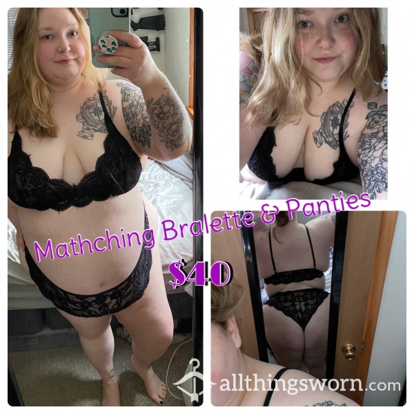 Matching Bralette & Panties Set