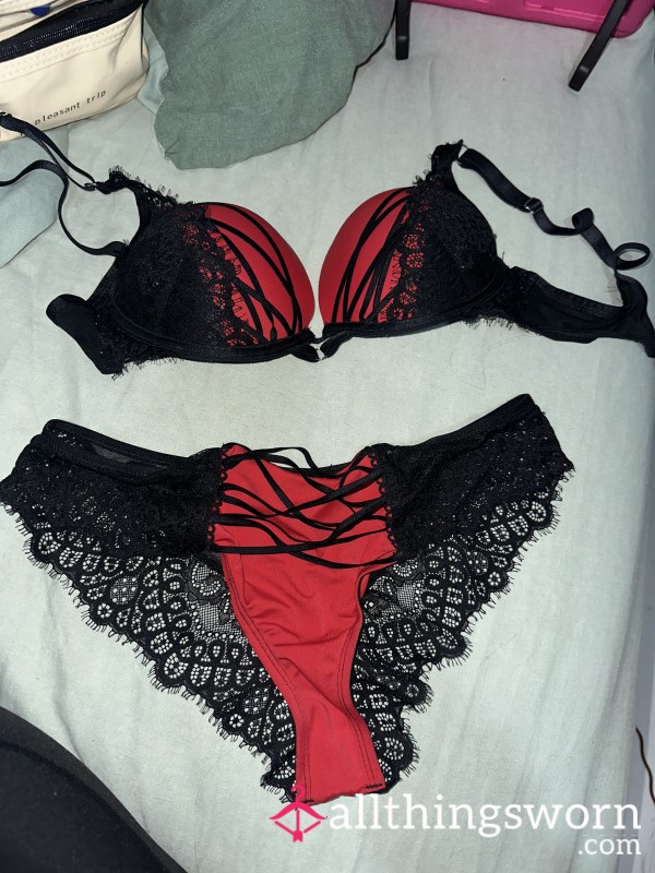 Matching Red And Black Set