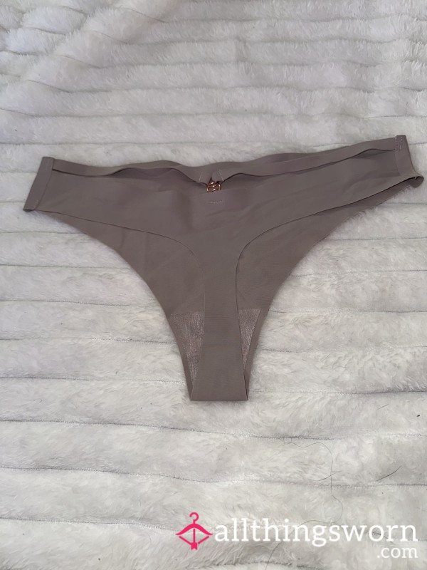 Mauve Embellished Thong