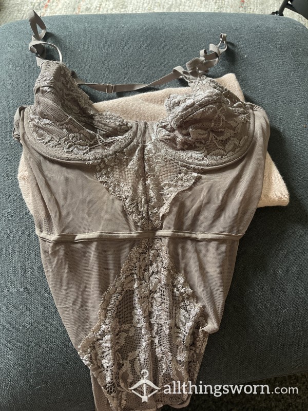 Mauve Lace Teddy