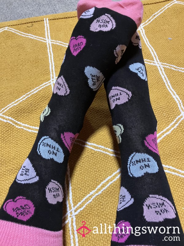 Mean Hearts Socks (matching Panty Available)