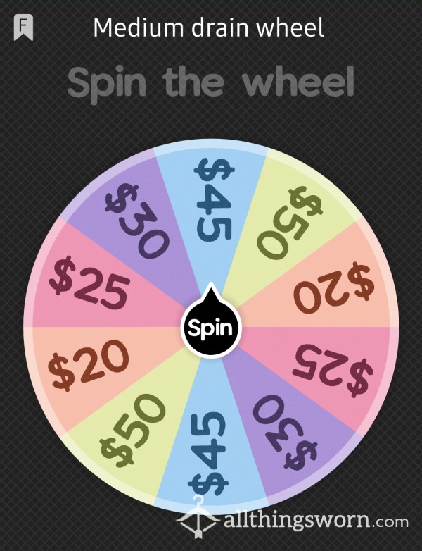 Medium Drain Wheel Spin