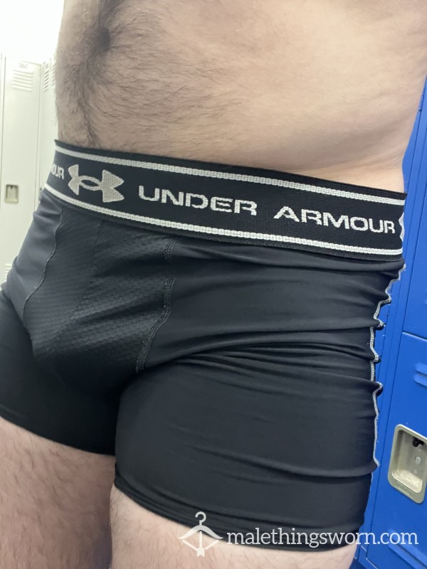 Sweaty UnderArmor Underwear - 3 Hour Leg Day With Sweaty Balls And Taint