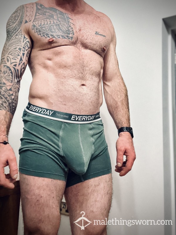 Medium/dark Green Everyday Unique Boxer Shorts