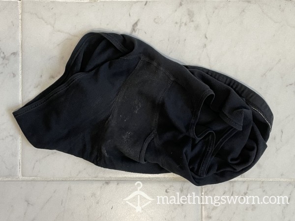 Mens Black Hanes Boxer Briefs