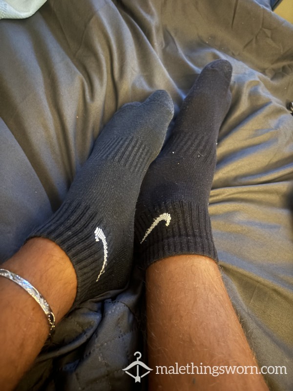 Mens Black Nike Socks