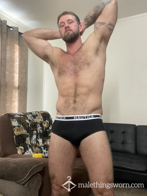 Men’s Briefs. Worn To Work And To The Gym. Well Sweated!