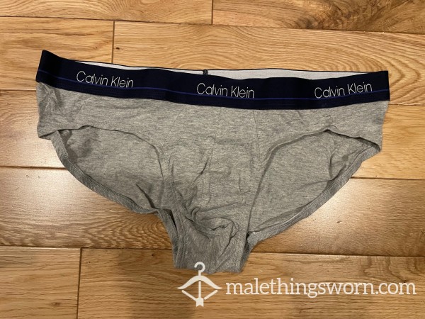 Men’s Calvin Klein Grey Briefs (L) Ready To Be Customised For You!