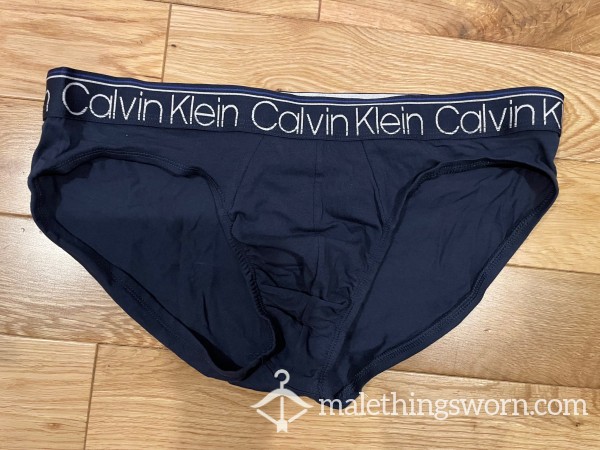 Men’s Calvin Klein Navy Blue Briefs (L) Ready To Be Customised For You!