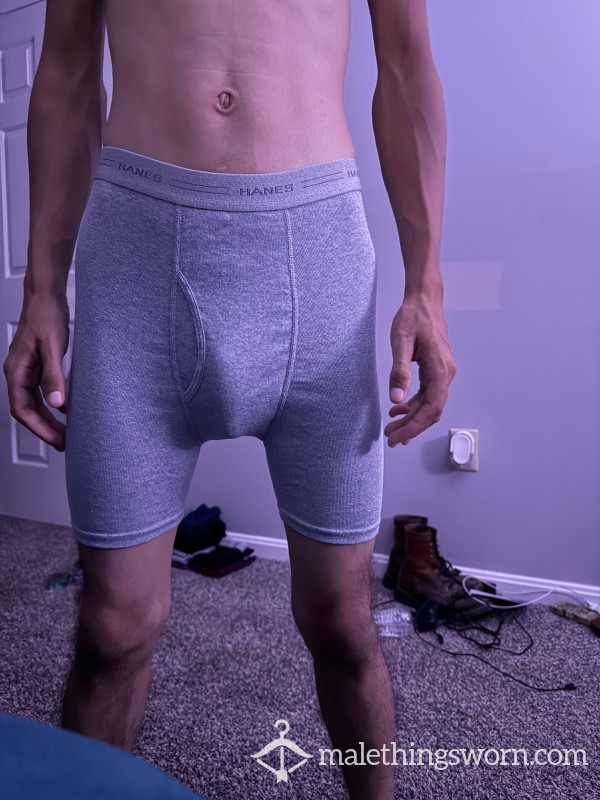 Men's Grey Boxer Briefs