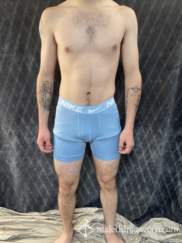 Men’s Light Blue Nike Boxer Briefs