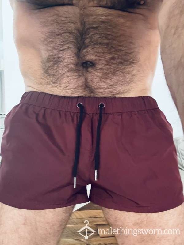 Men’s S**y Cut-Out Lined Rugby Shorts