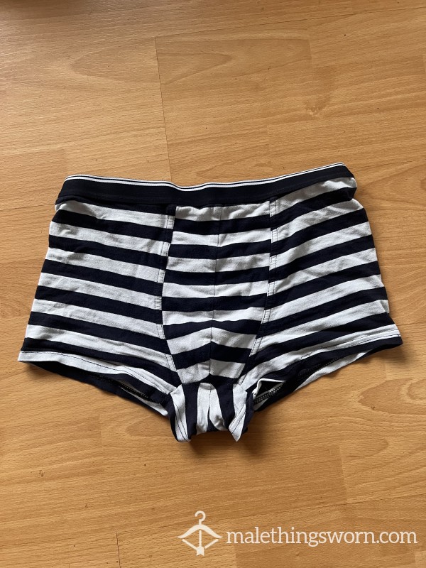 Men’s Stripy Underwear.  Worn And Slightly Soiled.