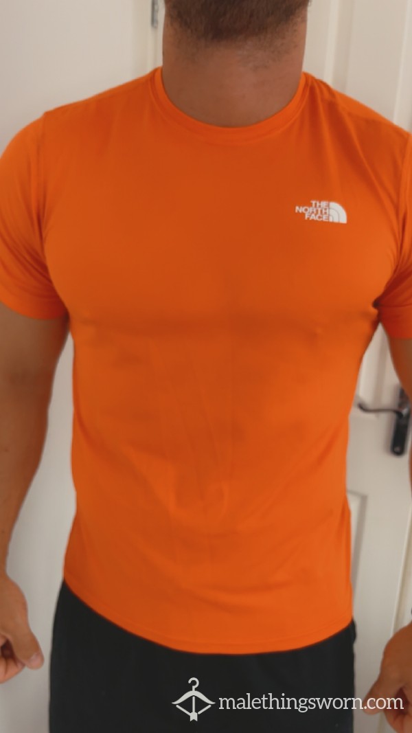 Men’s Sweaty North Face Orange Top