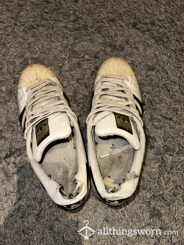 Mens Well Used Adidas Superstars