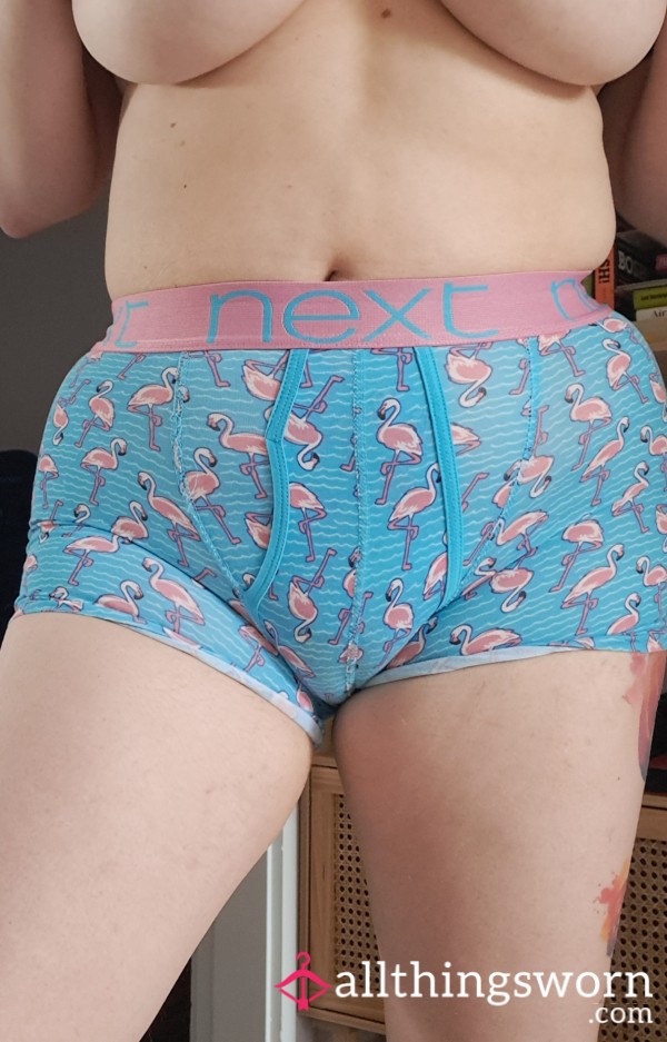 Men's Worn Novelty Boxers- S