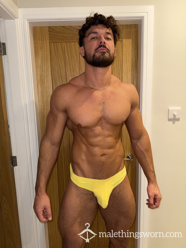 Mens Yellow Thong