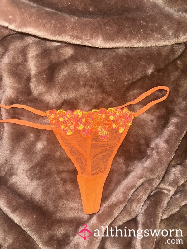 Mesh Orange Thong🧡