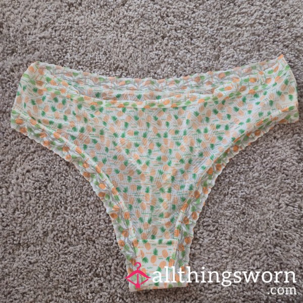 Mesh Thong With Pineapples 🍍 And Frills