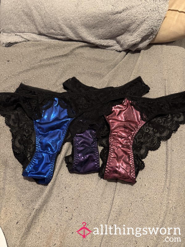 Metallic Panties - Purple Blue And Pink Available